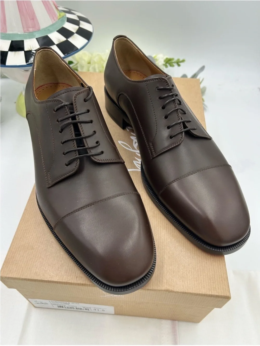 Men’s Christian Louboutin CORTOMALE leather Oxford size 41.5/8.5 made in Italy